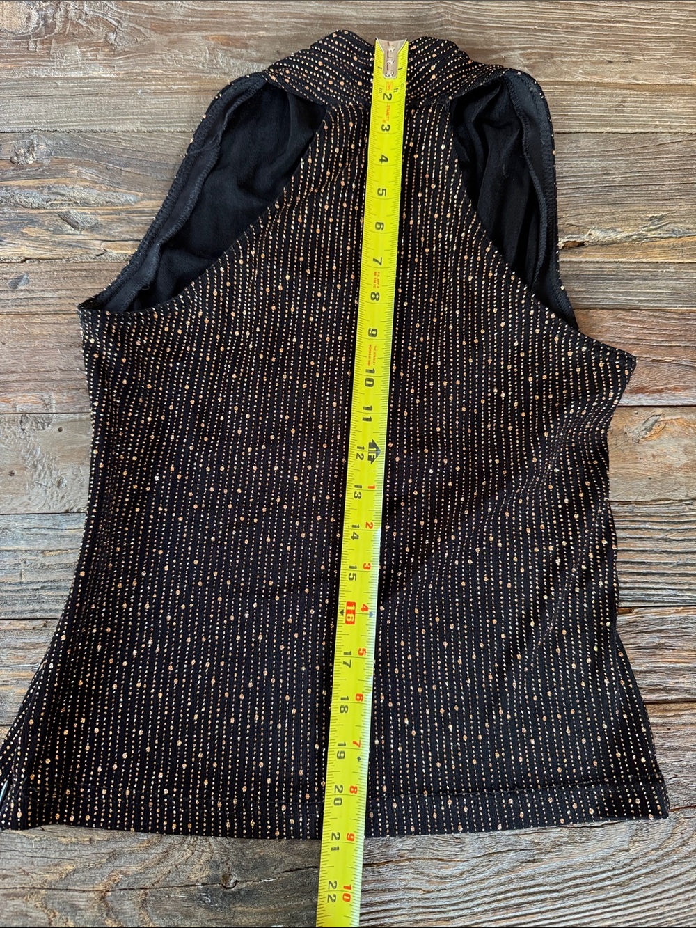 Jessica Howard evenings vintage 80’s disco era bronze metallic  black set Small - Picture 11 of 15